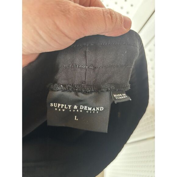 Men's L Large Supply & Demand New York Colorblock Joggers Sweatpants Green Black - Picture 7 of 8